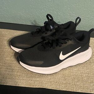 Nike Black Athletic Shoes with White Logo